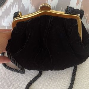 Black Suede Clutch